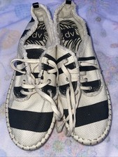 DV By Dolce Vita Womens Cream Black Striped E...