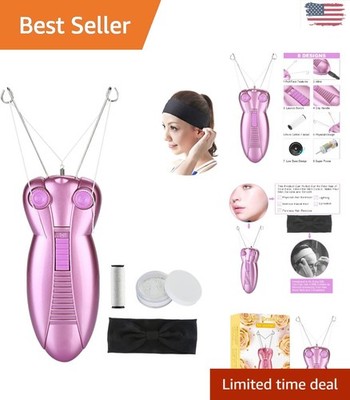 Painless Electric Facial Hair Remover & Beauty Epilator - Purple Elegance