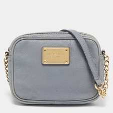 Borsa a tracolla MICHAEL Michael Kors mini jet set in pelle blu chiaro