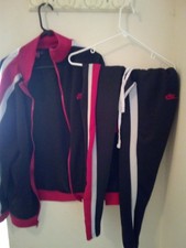 Nike Tracksuit Red and Black, Two-Piece Set