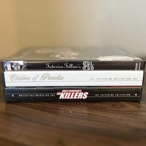 Classic DVD Lot - The Killers Criterion, Children Of Paradise Criterion,  8 1/2