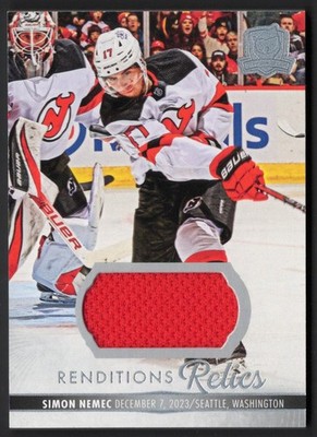 2023-24 The Cup Rendition Relics Rookie Jersey #RR-SN Simon Nemec