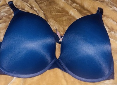 PINK Victoria Secret Bra 36 DD Pushup Wear Everywhere Dark Blue