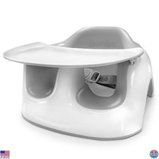Bumbo Lite Baby Floor Seat - Portable Activity  Eating Chair with Tray for