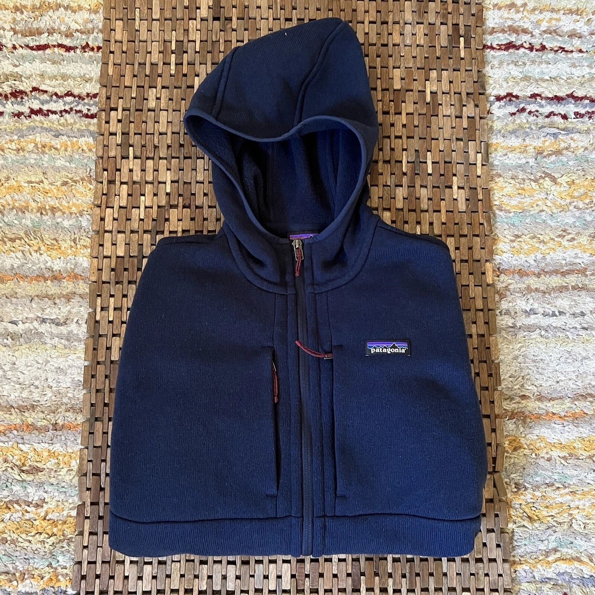 PATAGONIA Performance Better Sweater Hoodie Blue Full Zip Fleece