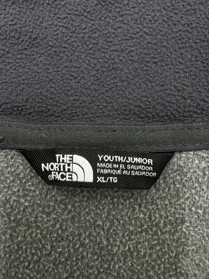 Sudadera con capucha polar cremallera completa The North Face para niños talla XL Foto 4 de 4