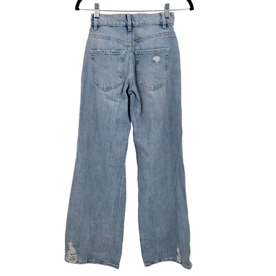 Playboy By PacSun Eco Super Distressed High Waisted Baggy