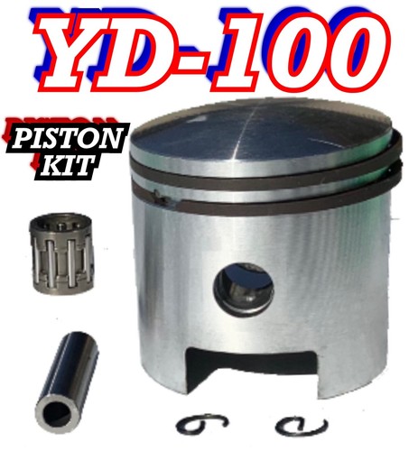 YD100 Piston Kit Set 50mmx40mm Pin 2 Stroke +Bearing Gas Motorized Bicycle - Picture 3 of 10