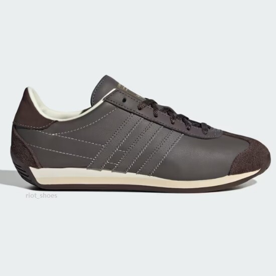 Женские кроссовки Adidas Country OG из кожи темно-коричневого цвета - IF7008 Expeditedship