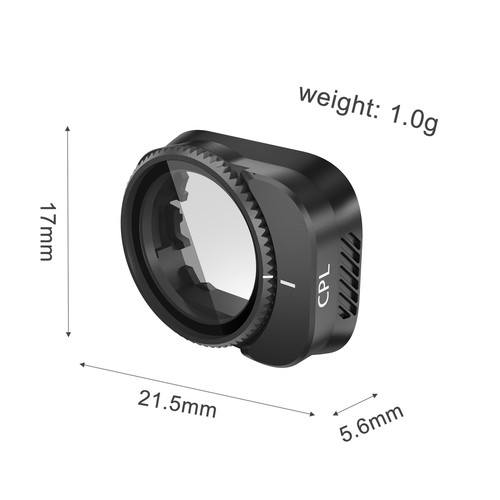 Adjustable Rotate Ring CPL Light Reduction Lens Filter for DJI Mini 3 PRO Drone - Picture 5 of 12