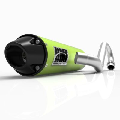 HMF Performance Venom Green Full System Exhaust Black Euro Cap RZR 170 2015+
