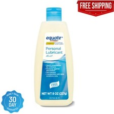 Equate Liquid Personal Lubricant Jelly Fragrance Free 8 OZ.