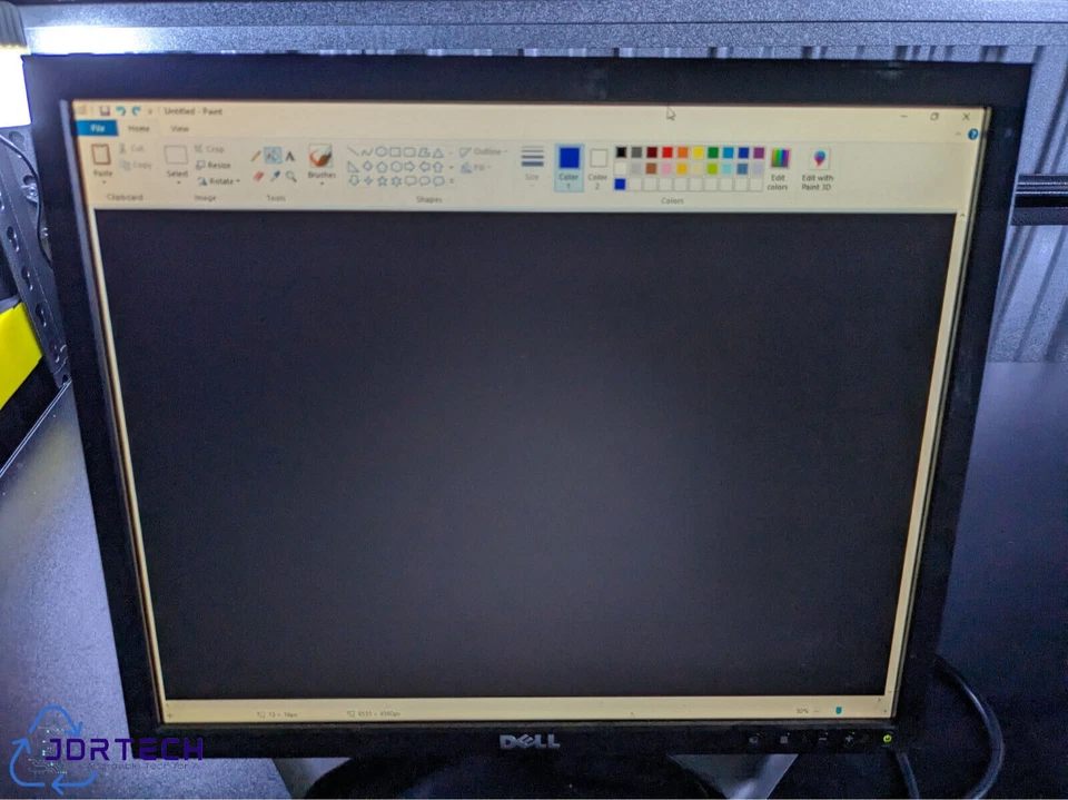 Dell UltraSharp 1908FPb 19" Black LCD Monitor DVI VGA 4 USB Port -TESTED- - Image 3 of 4