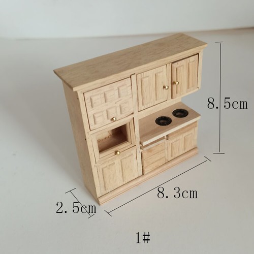 1:24 Scale Dollhouse Miniatures Furniture Kitchen Island Cabinet Sink Pocket - Picture 5 of 8