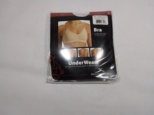 NEW Dance BRA Top Size ADULT 2XL2 PLUS Nude Clear Back  Straps Underwears