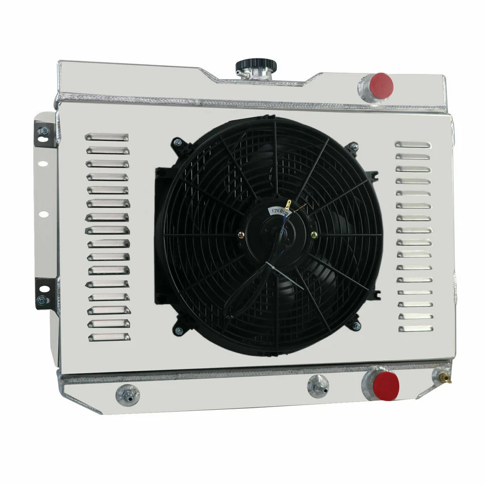 Ventilador de cubierta de radiador 281 4 filas para 59-65 Chevy Chevelle Impala Bel Air El Camino Foto 3 de 4