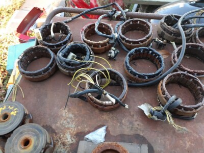 Shelf of alternator windings/rotors for Honda CB650, CB750- Cash On Pickup Only