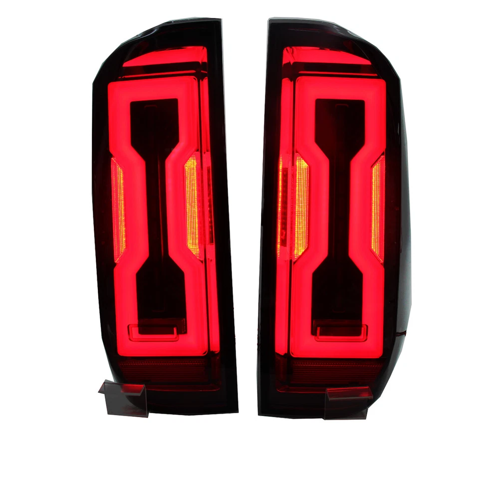 Черные дымчатые светодиодные задние фонари стоп-сигналы для Toyota Tundra 2014-2021 годов выпуска - Изображение 3 из 4