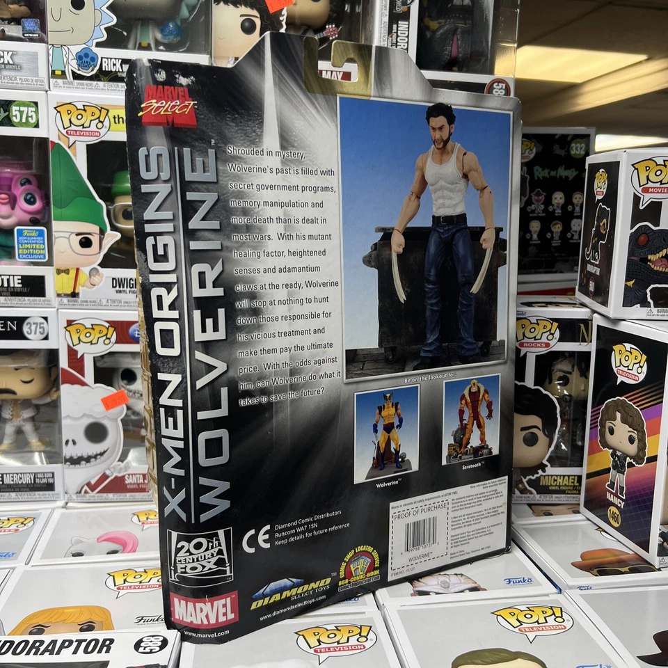 Marvel Select X-Men Origins Película Wolverine Hugh Jackman 7” Figura Diamante Foto 4 de 4