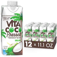 Vita Coco Pressed Coconut Water Juice Smoothie Pack of 12 11.1 Fl Oz