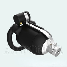 NEW Male Chastity Device Metal Tube 2 Types Rings Bionic Design Hinged Cage