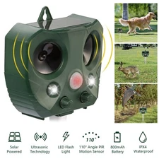 3 Style Animal Repeller Ultrasonic Solar Power Outdoor Pest Cat Mice Deer Sensor