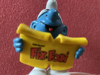 WERBE SCHLUMPF  NOTENBLATT  '' FIX & FOXI   SMURFS PUFFI PITUFOS SCHROUMPFS