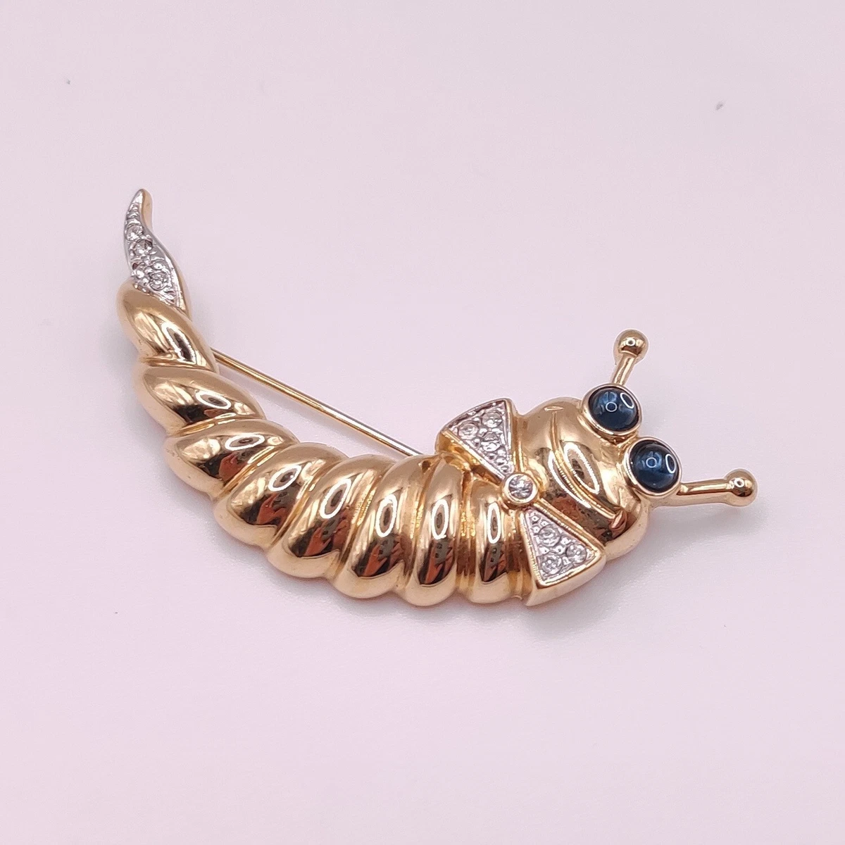 ⭐ Pierre Lang Brosche Anstecknadel Stecker Pin Anhänger Perle Stein Gold 045 ⭐