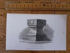 Font at St Gross Winchester engraving