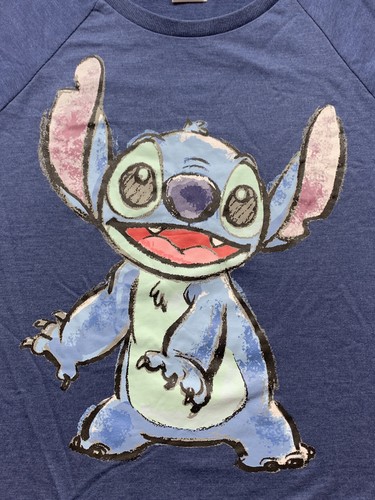 Disney Lilo & Stitch Women’s Pullover Sweater Size Small Color Blue - Picture 3 of 12