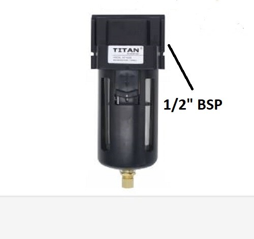1/2" To 1" BSP Auto Drain Water Trap Filter - Removes Water From Air Lines (Pneumatic) 8 thumbnail image