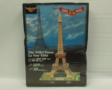 1997 Supertek 3D Puzzle - The Eiffel Tower Over 509 Pieces 50cm High SEALED READ