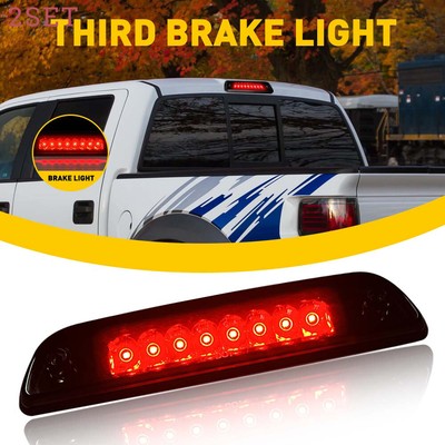 2set Smoked For 1995-2017 Toyota Tacoma LED 3RD Third Brake Lights 8-SMD Super B