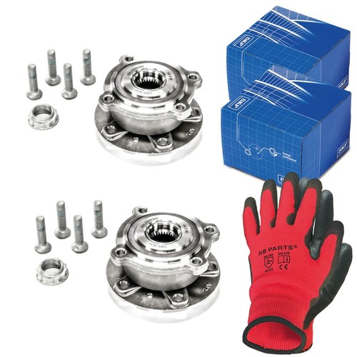 BESTPRICE Radlagersatz 2x Vorne - Für BMW X5/X6 E70/F15/F16 | Mit ABS Sensorring