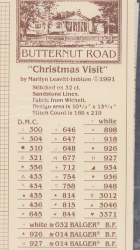 Cross Stitch Christmas Marilyn Leavitt Imblum 1991 pattern OOP & VINTAGE - Picture 2 of 3