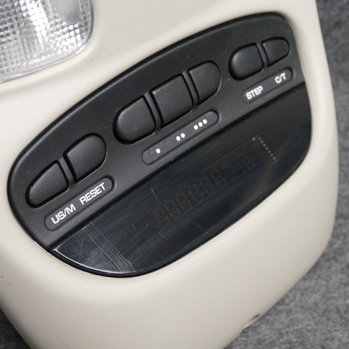 2001-04 Chrysler 300M Overhead Console Dome Map Lights w/Homelink DV Gray 72935 - Bild 3 von 7