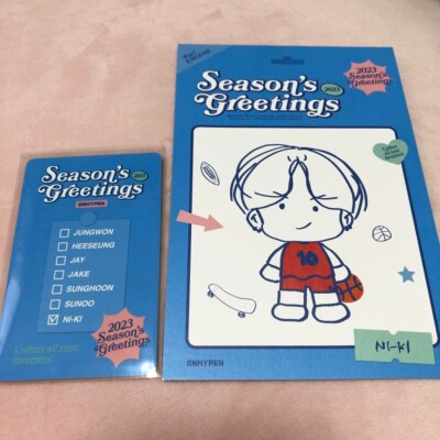 ENHYPEN NIKI 2023 Season's Greeting Official Postcard + Photocard