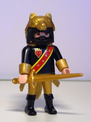 PLAYMOBIL Figur Mann Custom Unikat Ritter Wolfsritter Fellmütze Umhang #15