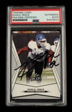 Khalil Mack Signed Rookie 2014 Leaf Draft #33 (PSA Encapsulated) - A