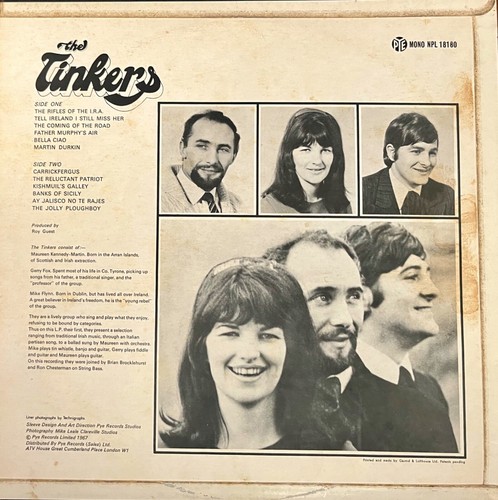 UK FOLK - THE TINKERS - The Tinkers, Vinyl LP, NPL 18180, 1967, UK - Picture 2 of 3