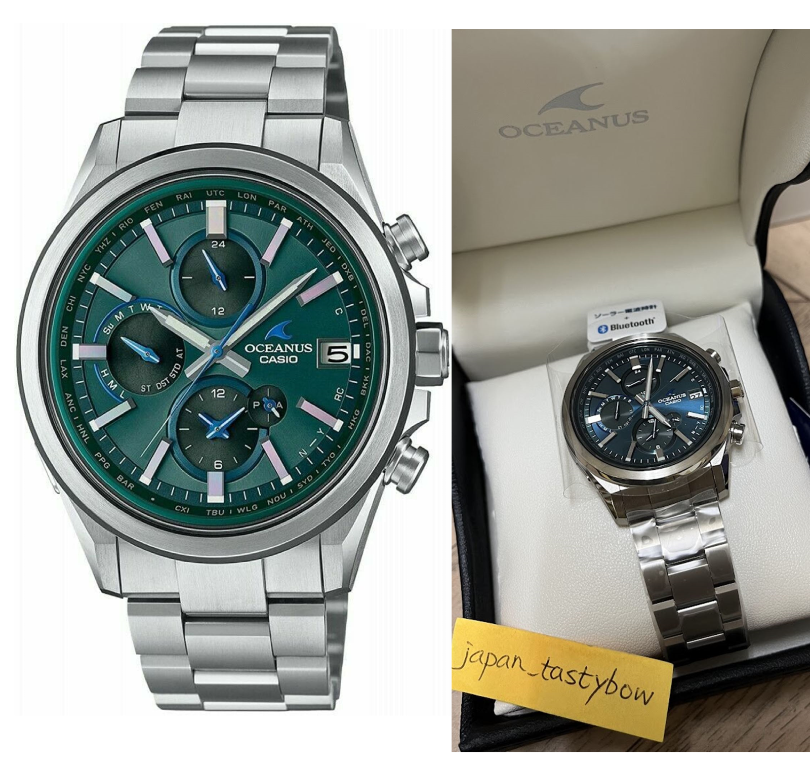 Casio OCEANUS Green Men's Watch - OCW-T4000C-3AJF for sale online 