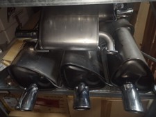 Originale Subaru Legacy/Outback 03-09 Endschalldämpfer re+li Auspuff/Abgasanlage