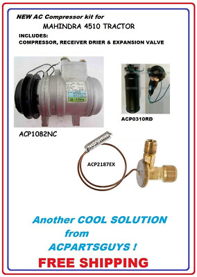AC Compressor Service Kit for MAHINDRA 4510 TRACTOR 717114 C34062E1 | eBay