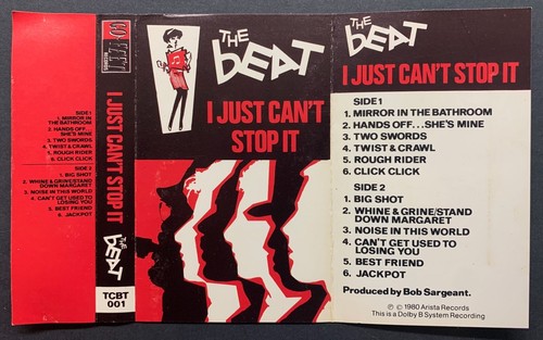The Beat I JUST CAN'T STOP IT Cassette TCBT001 **WHITE PAPER LABELS** 1980 - Picture 8 of 9