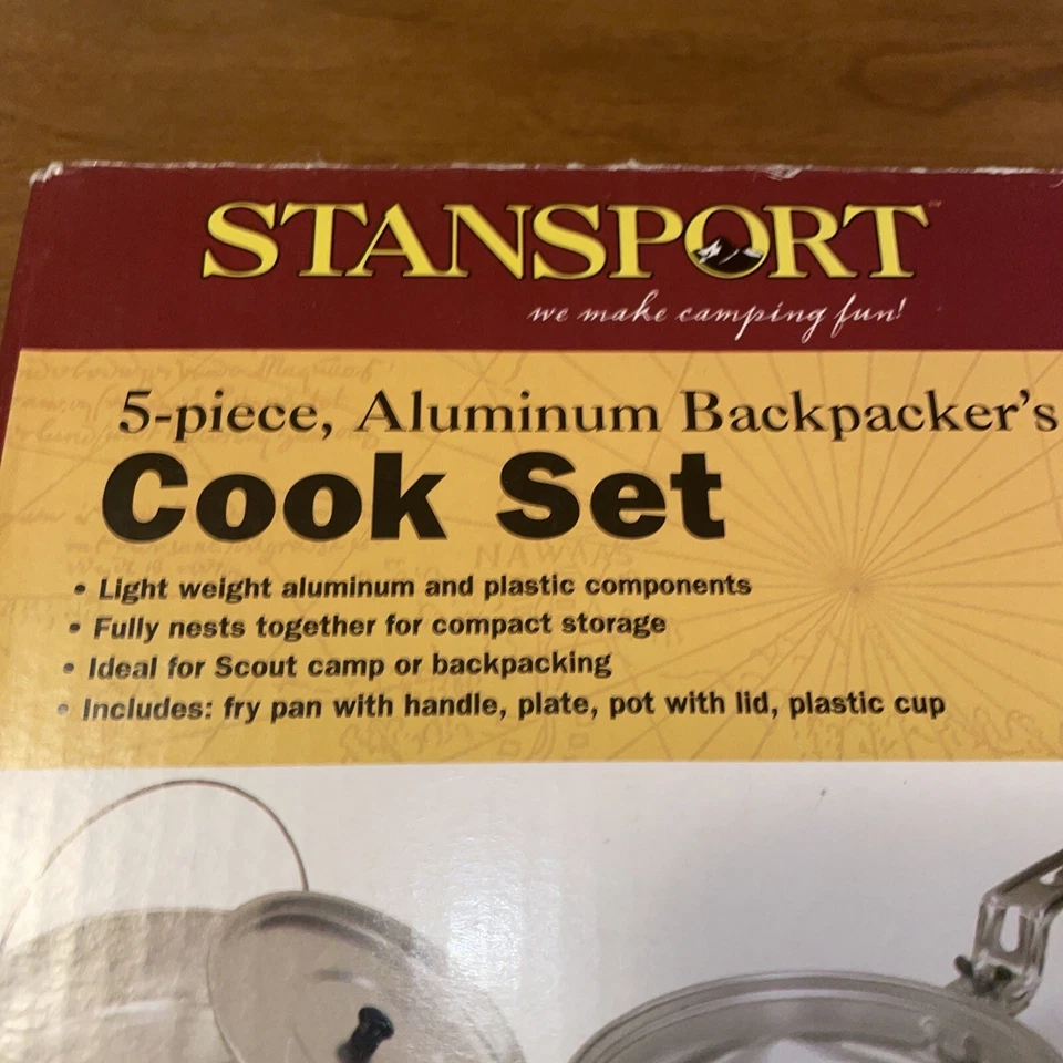Stansport 5 Piece Aluminum Cook Set,Camping, Hiking,Outdoors, Portable - Image 2 of 4