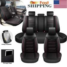 For Dodge Ram 1500 2500 3500 2009-2023 Pickup Trucks Car 5 Seat Cover PU Leather