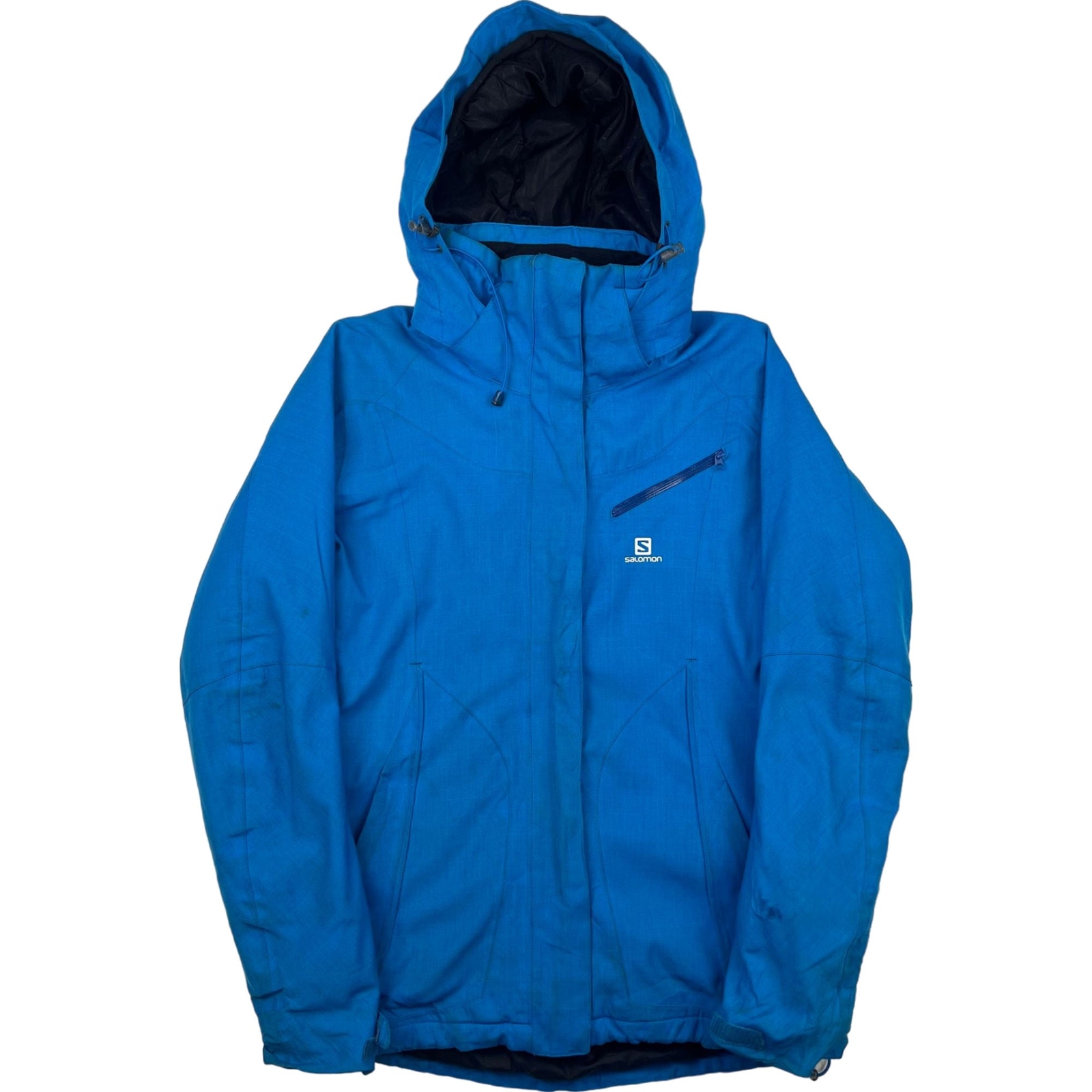 Salomon Advanced Giacca da sci con cappuccio in pelle blu