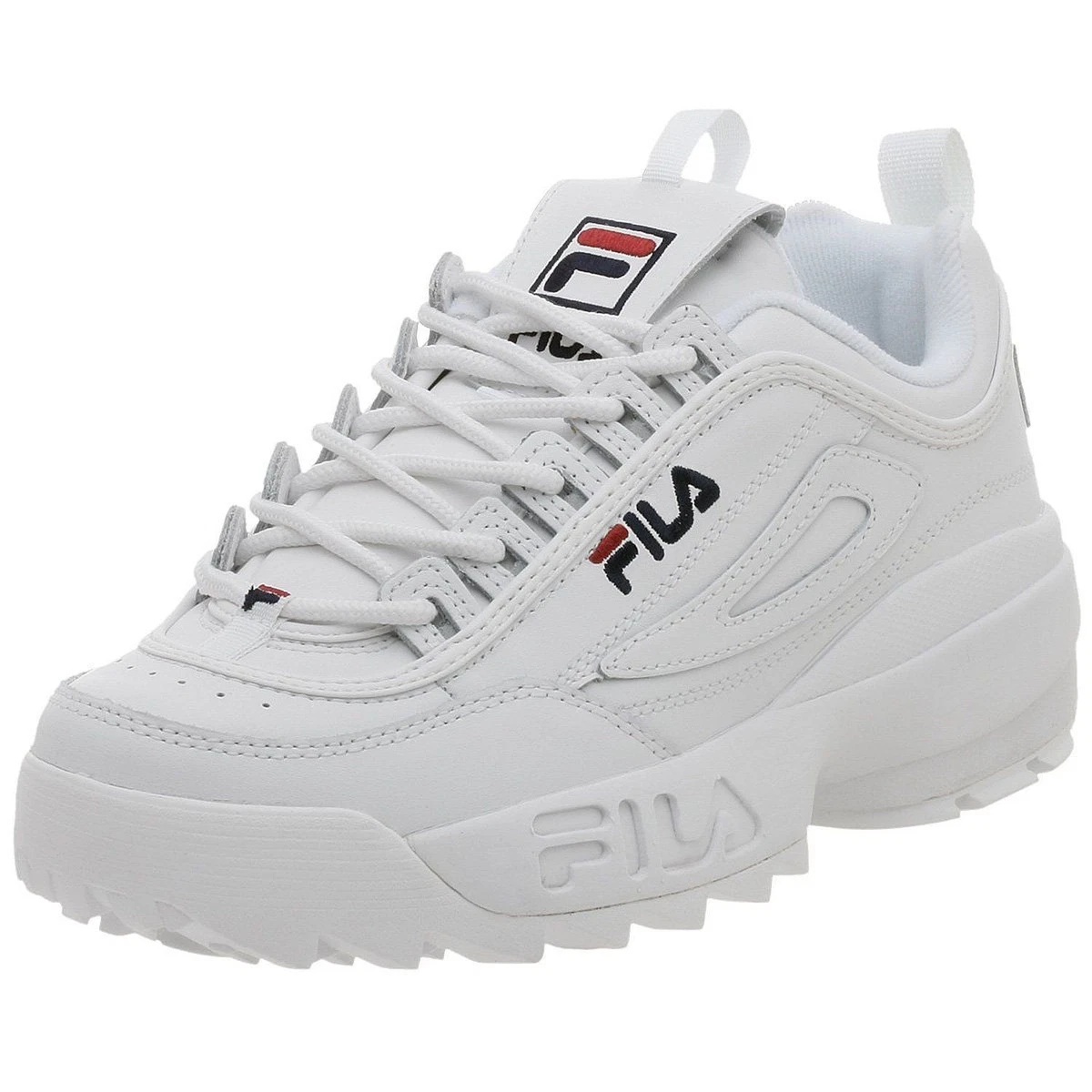 Gewoon Industrialiseren ga zo door FILA DISRUPTOR II 100% authentic Men&#039;s White Shoes FW01655-111 L | eBay