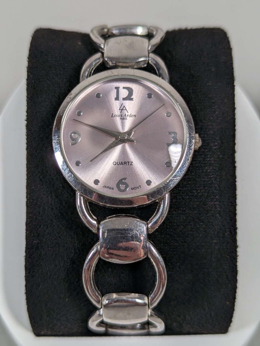 Pierre Arden Watch Louis Arden Paris Silver Tone Dial Round Case