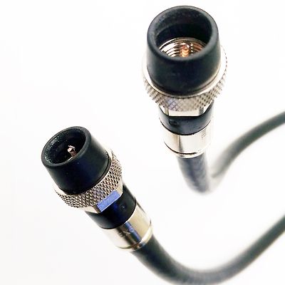 Outdoor Weather Boot RG-6 Coaxial Cable Quad Shield PPC Aqua Seal Connector 3ghz